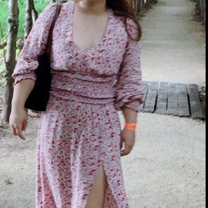 Pink Floral Dress
